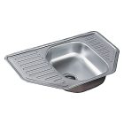 Artenova AEK 770  sarok rozsdamentes acél mosogatótálca