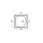 Donau DE 131 rozsdamentes acél mosogatótálca