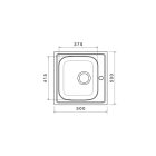 Donau DE 123 rozsdamentes acél mosogatótálca