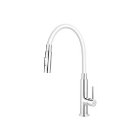   Ferro Zumba Slim BZA43W fehér csaptelep flexibilis, zuhanyváltós kifolyócsővel