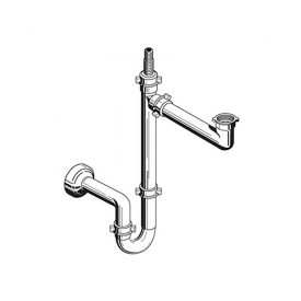   Helytakarékos bűzelzáró szifon, mosogatógép csatlakozóval