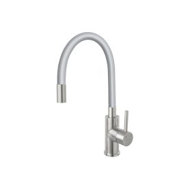   Ferro BZA4SSS Zumba matt króm szürke csaptelep flexibilis kifolyócsővel