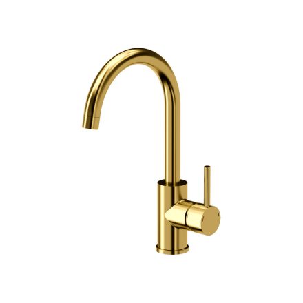 Quadron Naomi íves csaptelep, PVD nano gold