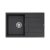 Quadron MORGAN 111 black dotted gránit mosogatótálca