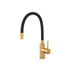   Ferro BZA4BSSG Zumba  BZA4BSSG PVD  fekete - arany csaptelep flexibilis kifolyócsővel