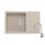 Quadron PETER 111 pearl beige gránit mosogatótálca + Zegor SOP4-F146KS króm csaptelep bézs flexibilis kifolyócsővel