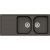 Schock Formhaus D-200 gránit mosogatótálca Cristalite Asphalt 1160 x 500 mm