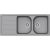 Schock Formhaus D-200 gránit mosogatótálca Cristalite Croma 1160 x 500 mm