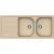 Schock Formhaus D-200 gránit mosogatótálca Cristalite Moonstone 1160 x 500 mm