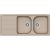 Schock Formhaus D-200 gránit mosogatótálca Cristalite Sabbia 1160 x 500 mm