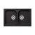 Schock Viola N-200S gránit mosogatótálca Cristalite Nero 790 x 500 mm
