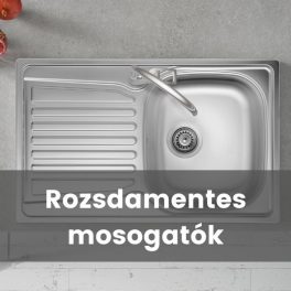 Rozsdamentes acél mosogatók